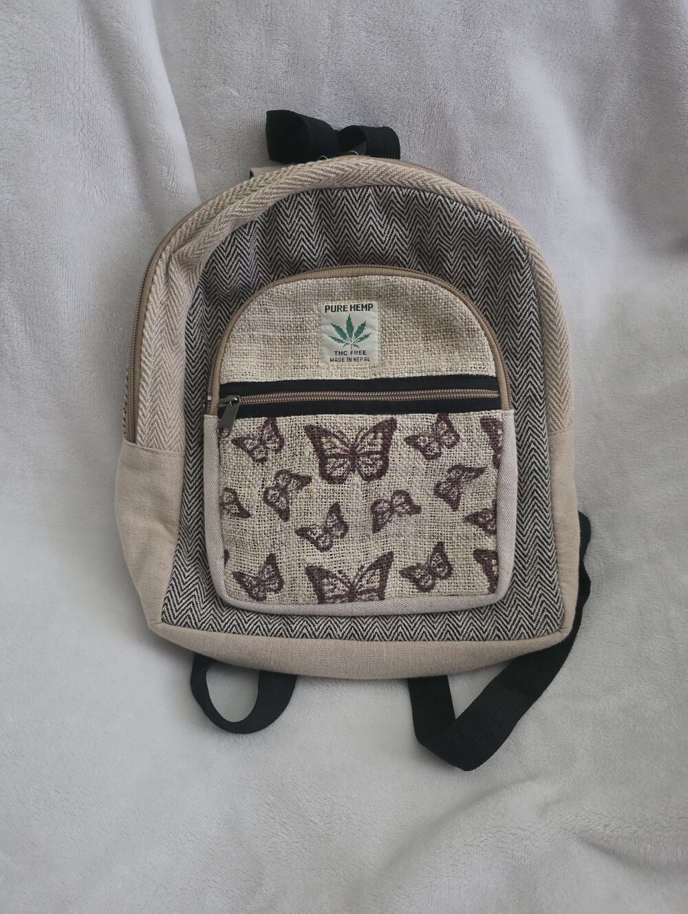 Pure Hemp Butterfly Mini Backpack!